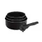 Набор ковшей Bergner Click & cook black 16/18/20 см (BG-31602-BK)