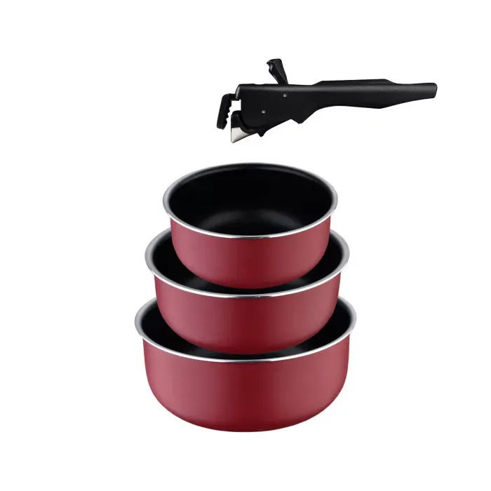 Набор ковшей со съемной ручкой Bergner Click & cook 16/18/20 см 4 предмета (BG-31608-RD)
