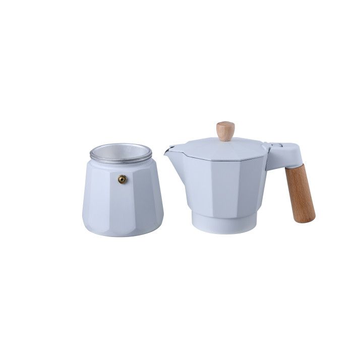 Кавоварка гейзерна Bergner Naturally 380 мл (3 чашки) (BG-38195-WH)