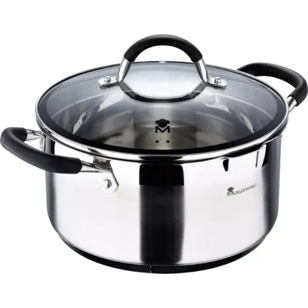 Каструля з кришкою MasterPro Foodies collection 5 л (BGMP-1502-BK)