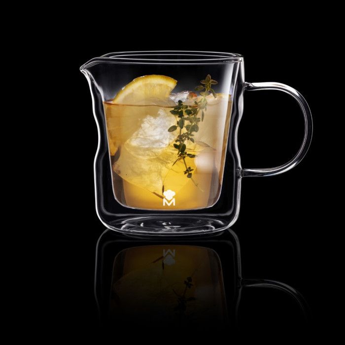 Молочник з подвійними стінками MasterPro Mixology скло 440 мл (BGMP-20210)