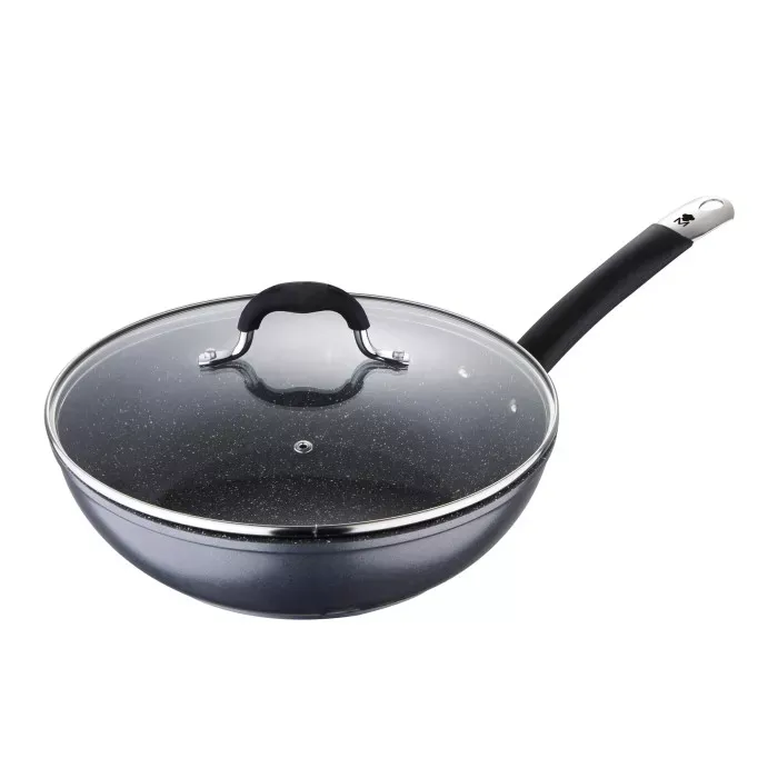 Вок с крышкой MasterPro Home Edition 28 см (BGMP-3289-BK)