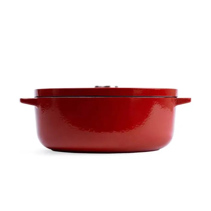Гусятниця чавунна з кришкою KitchenAid 30 см 5,6 л червона (CC006063-001)