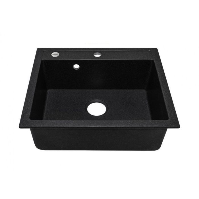 Кухонная мойка Adamant PRIZMA черный металлик 590x495x200 мм, без крыла