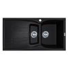 Кухонна мийка Adamant NEW LINE PLUS чорний металік 975x495x235 мм, з крилом
