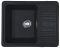 Кухонна мийка Adamant SMALL чорний металік 570x455x180 мм, з крилом