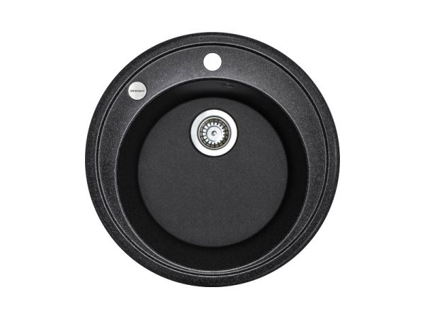 Кухонна мийка Adamant SUN чорна d 510x200 мм, без крила