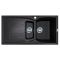 Кухонная мойка Adamant NEW LINE PLUS черная 975x495x235 мм, с крылом