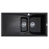 Кухонная мойка Adamant NEW LINE PLUS черная 975x495x235 мм, с крылом