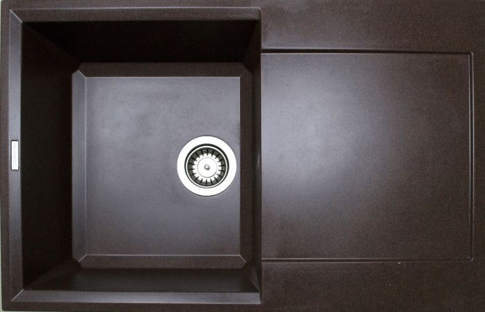 Кухонная мойка Adamant HORIZON коричневая 780x495x230 мм, с крылом