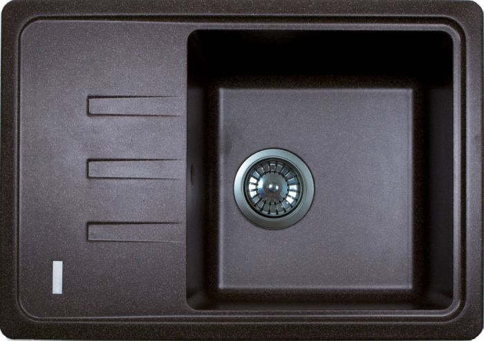 Кухонна мийка Adamant SLIM коричнева 615x430x200 мм, з крилом