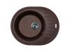 Кухонная мойка Adamant OVUM mokko 615x495x200 мм, с крылом