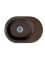 Кухонная мойка Adamant OVALE коричневая 610x420x180 мм, с крылом
