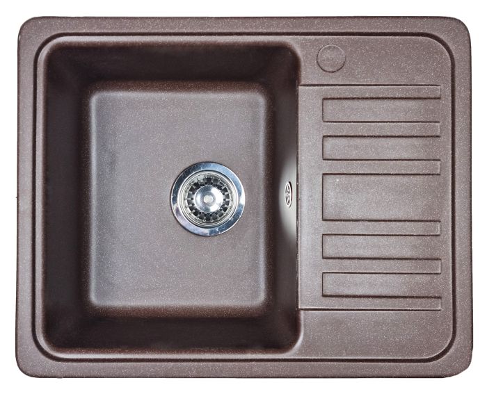 Кухонна мийка Adamant SMALL коричнева 570x455x180 мм, з крилом