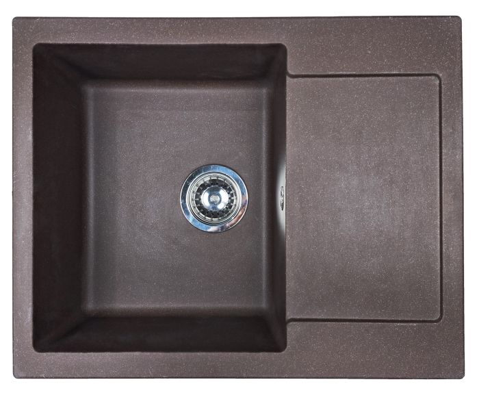 Кухонная мойка Adamant MINIMAL коричневая 615x495x200 мм, с крылом