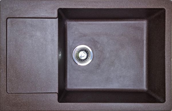 Кухонна мийка Adamant GENERAL коричнева 775x495x200 мм, з крилом