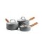 Набір ковшів з кришками GreenPan Mayflower Pro, 16/18/20 см, 1,05/2,1/3,1 л з керам. покриттям