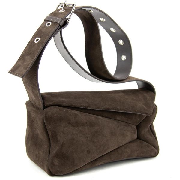 Сумка маленька жіноча м'яка замшева Tavinchi CH-036DB-Y шоколад