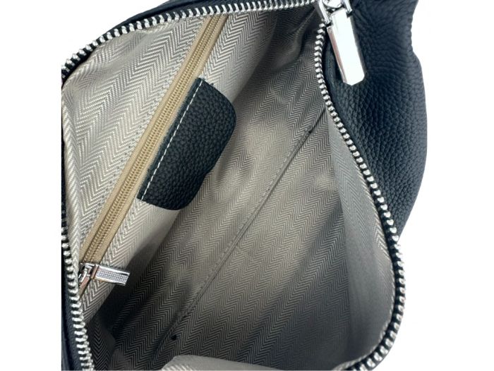 Женская черная маленькая черная сумка Olivia Leather B24-W-2032A