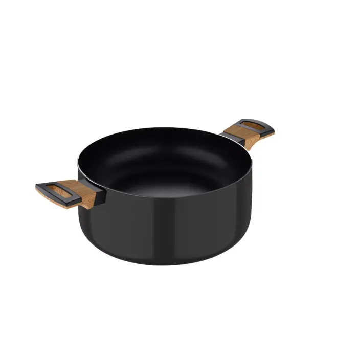 Каструля з кришкою Bergner Earth black 24 см 4.3 л (BG-32036-BK)