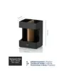 Стакан для зубних щіток KELA Cube, чорний, 8.5х6.5х11.5 см (23688)