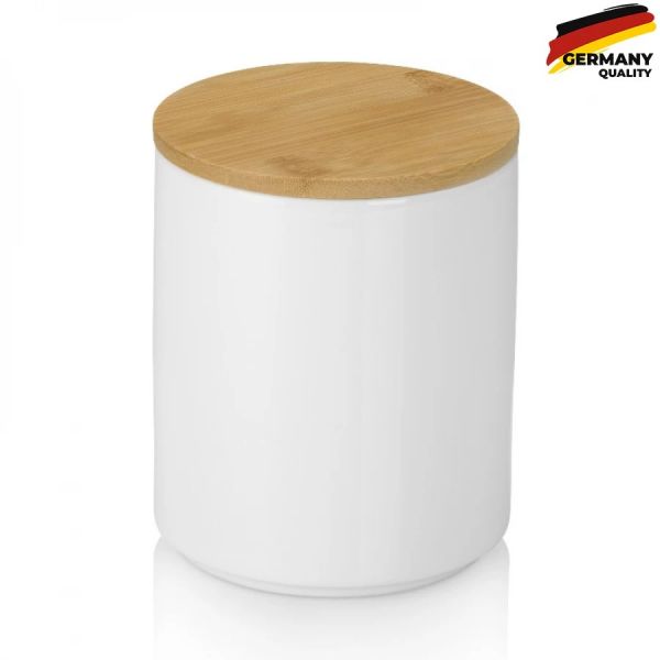 Ємність для зберігання сипучих KELA Cady d14 см 1,7 л біла (15281)