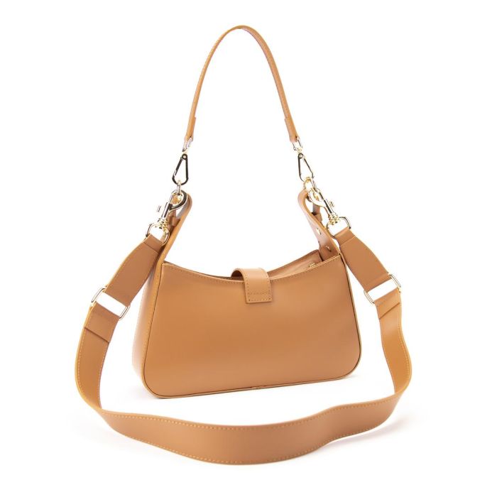 Стильна напівкругла жіноча сумка з широким ременем Firenze Italy F-IT-1016C
