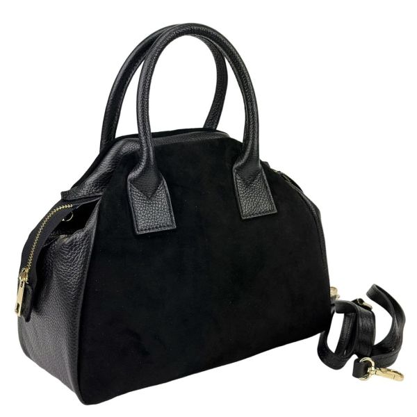 Класична жіноча сумка з довгими ручками Firenze Italy F-IT-8662A чорна