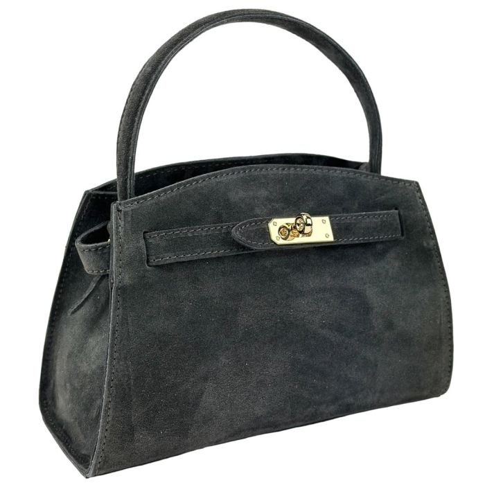 Сумка класична невелика замшева Firenze Italy F-IT-8877G сіра