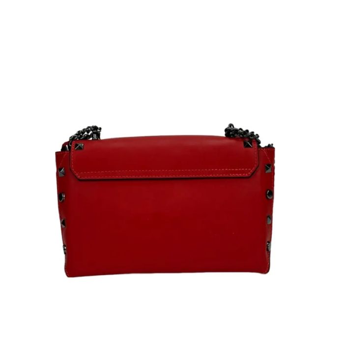 Жіноча шкіряна сумка з ланцюжком Firenze Italy F-IT-9813R