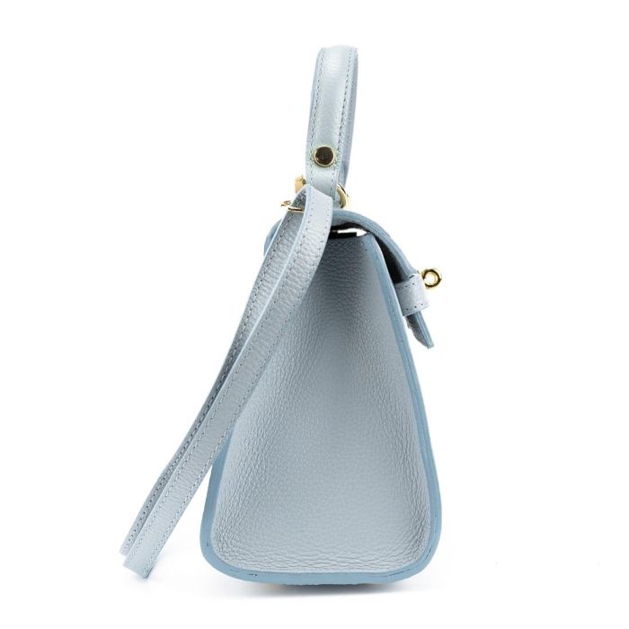 Невелика класична шкіряна сумочка Firenze Italy F-IT-9866BL Блакитний