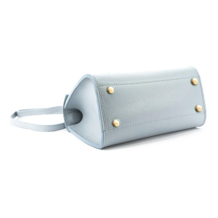 Невелика класична шкіряна сумочка Firenze Italy F-IT-9866BL Блакитний