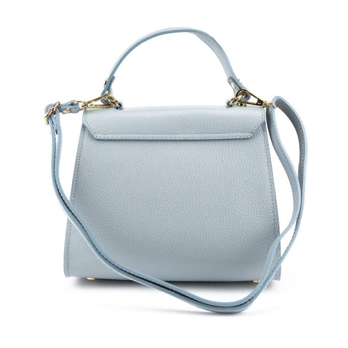 Невелика класична шкіряна сумочка Firenze Italy F-IT-9866BL Блакитний