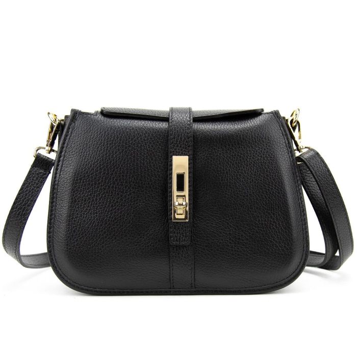 Жіноче кросбоді на застібці Firenze Italy F-IT-9891A чорне