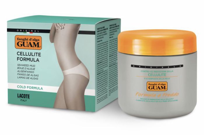 Антицелюлітна маска "Холодна формула" Guam 500 г з морських водоростей для обгортання Fanghi d'Alga Formula a Freddo