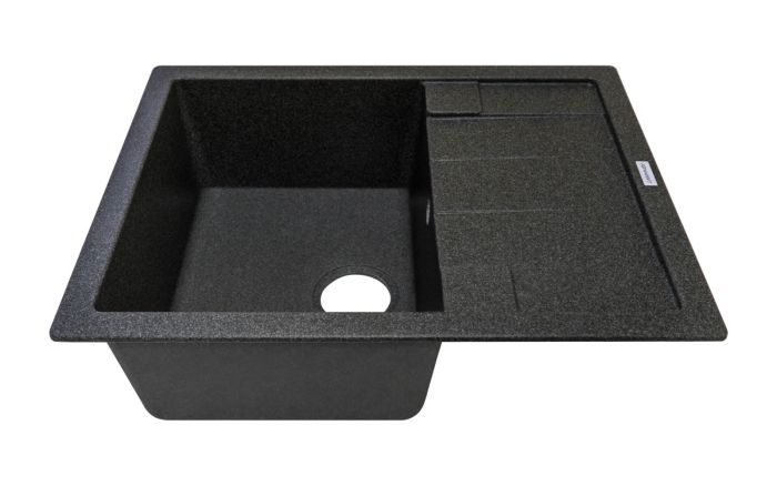 Кухонная мойка Adamant ANILA графит 645x495x200 мм, с крылом