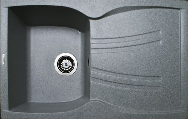 Кухонна мийка Adamant NEW LINE сіра 780x495x235 мм, з крилом