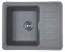 Кухонная мойка Adamant SMALL серая 570x455x180 мм, с крылом