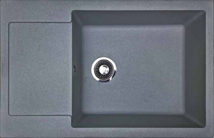 Кухонная мойка Adamant GENERAL серая 775x495x200 мм, с крылом