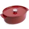 Гусятниця чавунна з кришкою KitchenAid 30 см 5,6 л червона (CC006063-001)
