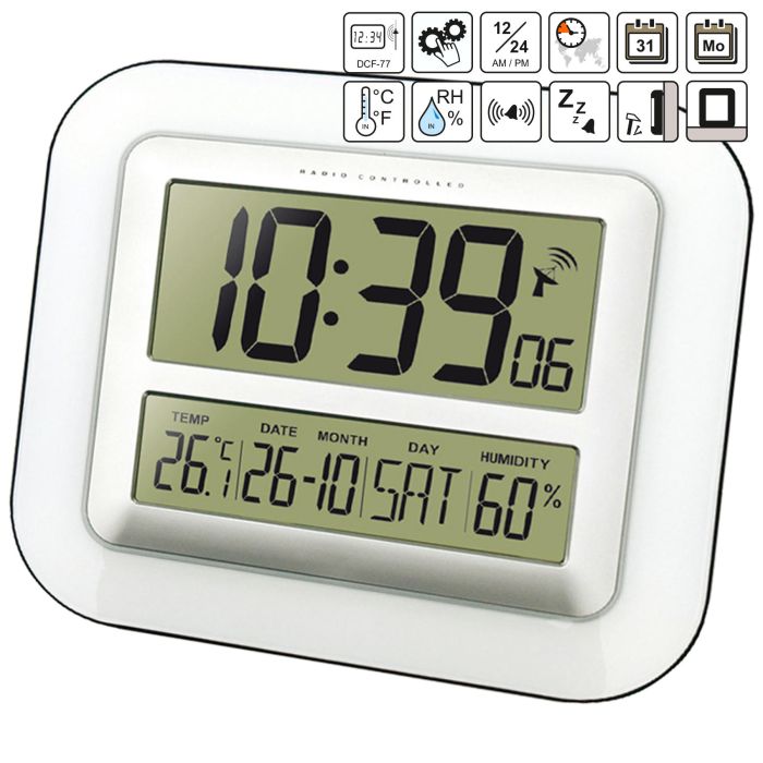 Годинник настінний Technoline WS8006 Silver (WS8006)