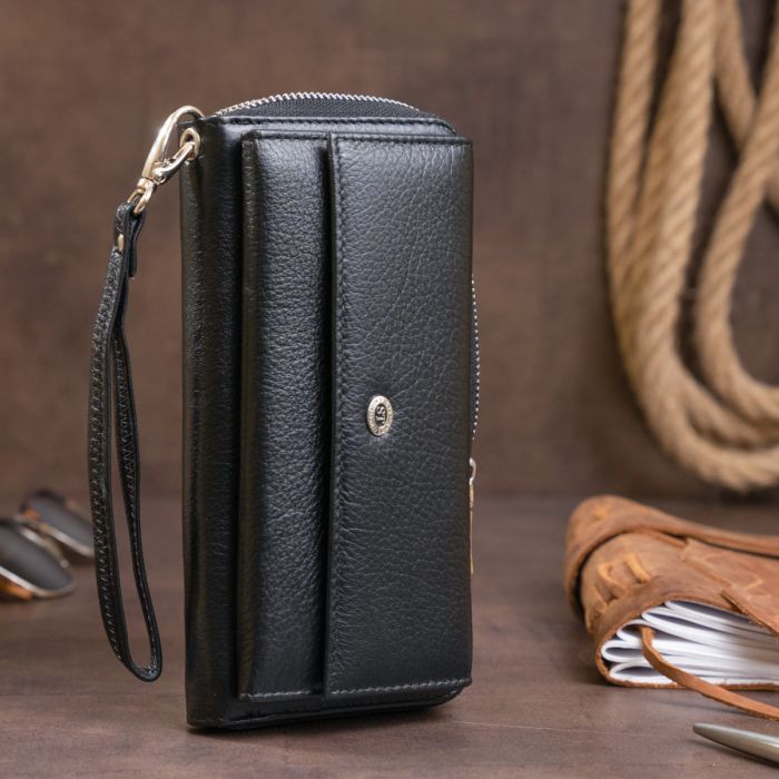 Кошелек кожаный женский ST Leather 19292 черный
