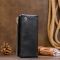 Вертикальний гаманець на кнопці жіночий ST Leather 19200 чорний