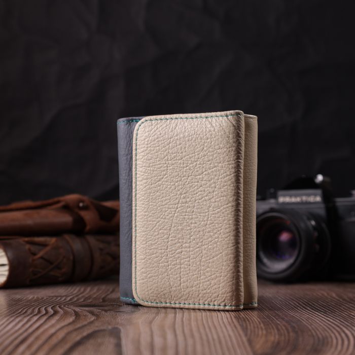 Стильний гаманець для дівчат із натуральної шкіри ST Leather 22495 різнокольоровий