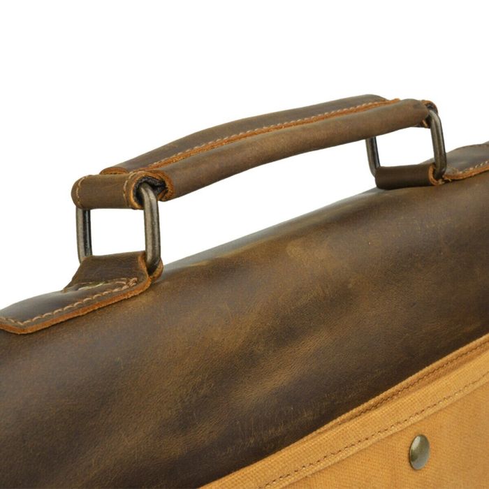 Деловой портфель в сочетании с кожей 20120 Vintage рыжий