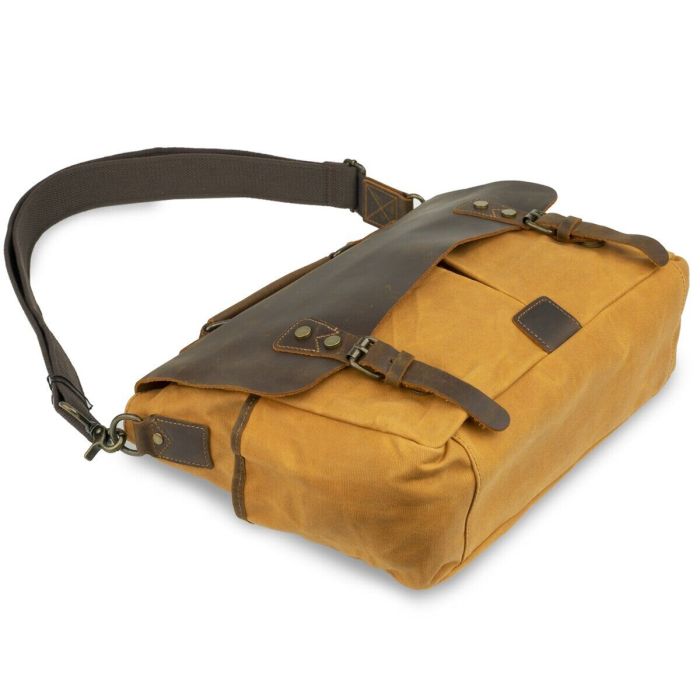 Деловой портфель в сочетании с кожей 20120 Vintage рыжий