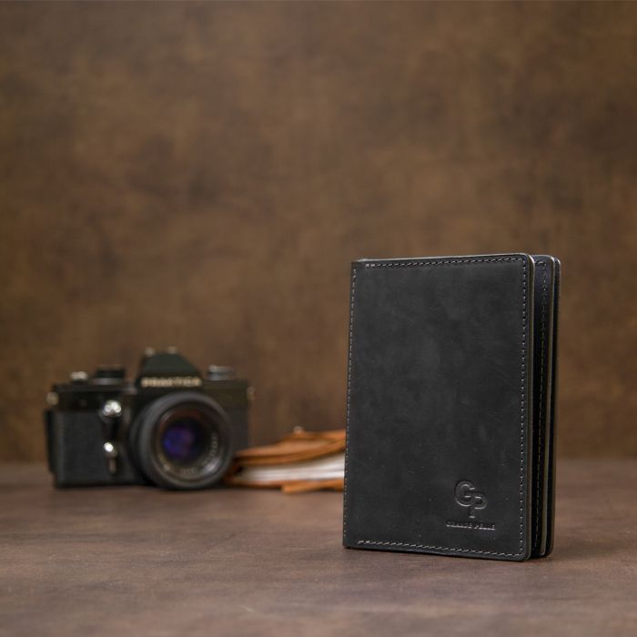 Кожаная обложка для документов Grande Pelle 11494 черный
