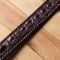 Ремень-автомат из натуральной кожи крокодила коричневый CROCODILE LEATHER 18171