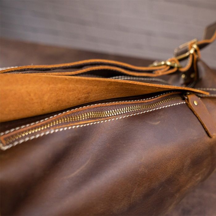 Чоловіча vintage сумка через плече 14782 Vintage коричнева