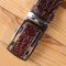 Ремінь-автомат з натуральної шкіри крокодила коричневий CROCODILE LEATHER 18240